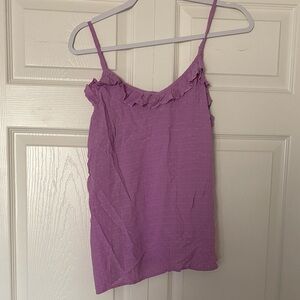 Grace & Lace Lavender Camisole with Ruffle Detail